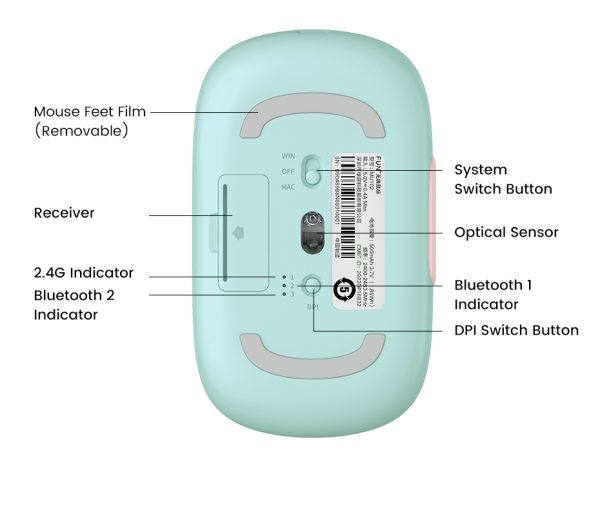 UGREEN-Rechargable-Dual-Mode-Wireless-Mouse-4000DPI-MU102905384