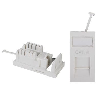Single Faceplate with Cat6 RJ45 Jack