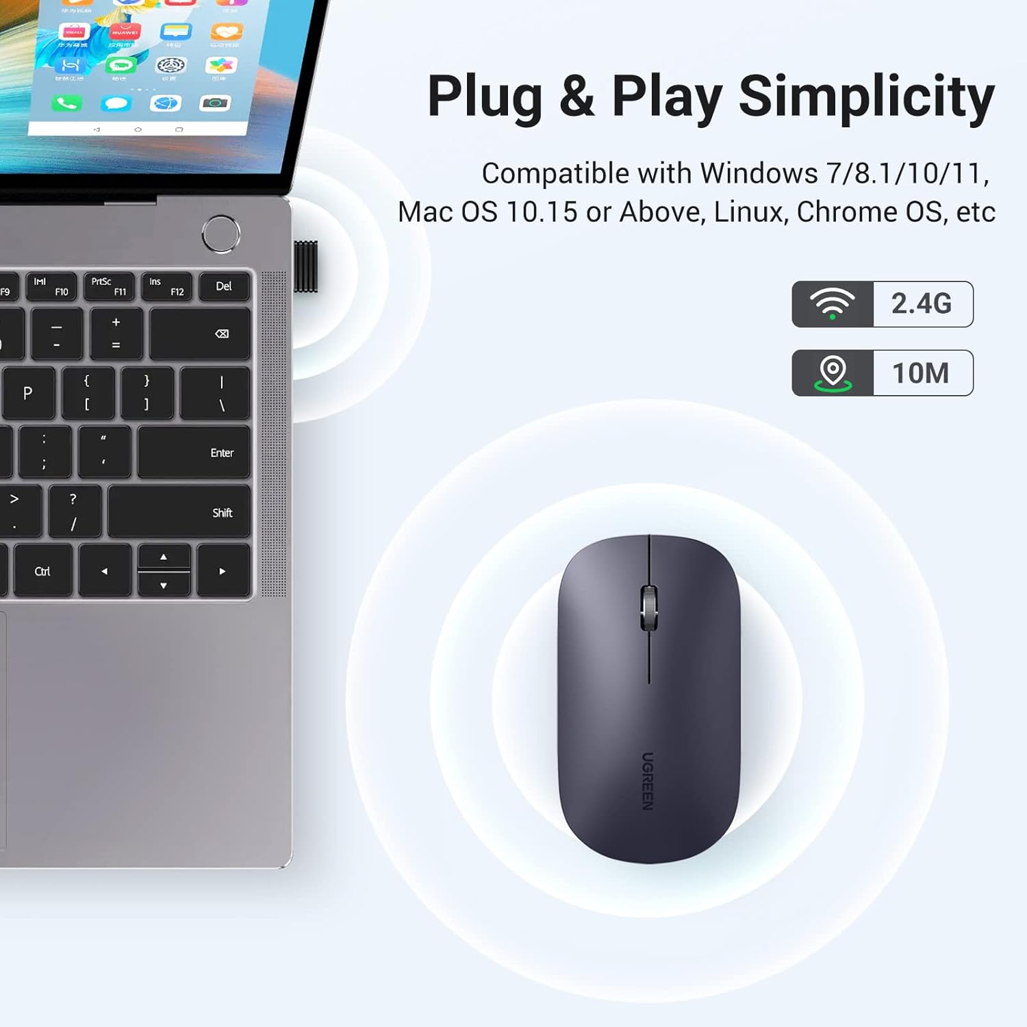 UGREEN Bluetooth Mouse In Nepal - Best For Its Precision and Portability - Image 8