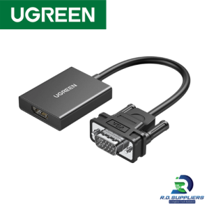 UGREEN Adapter VGA to HDMI with Audio - 50945 | VGA Male To HDMI Female Converter
