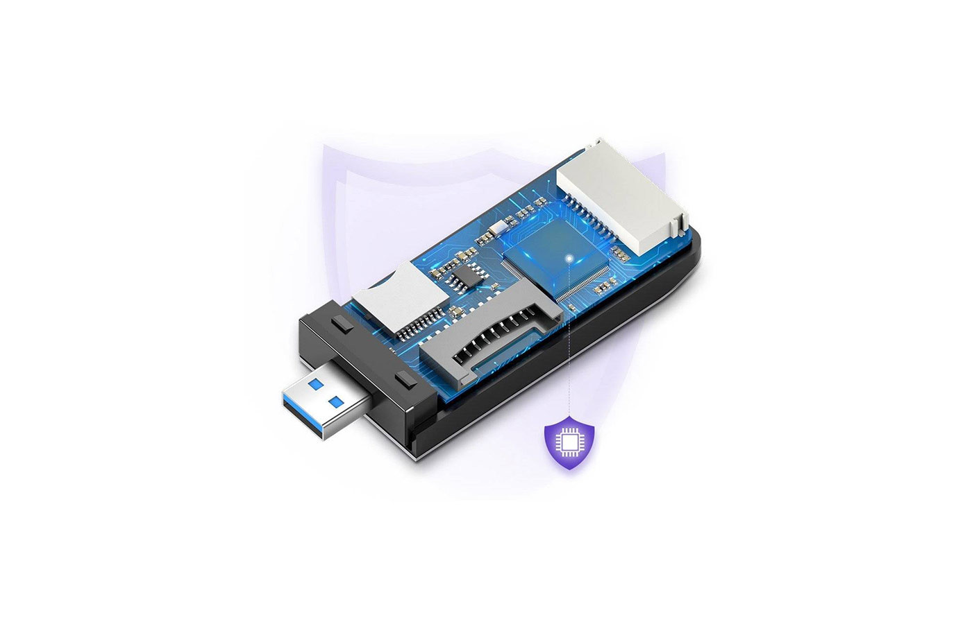 UGREEN 4-in-1 Card Reader-50541 | 4-In-1 USB 3.0A MF Card Reader - Image 2