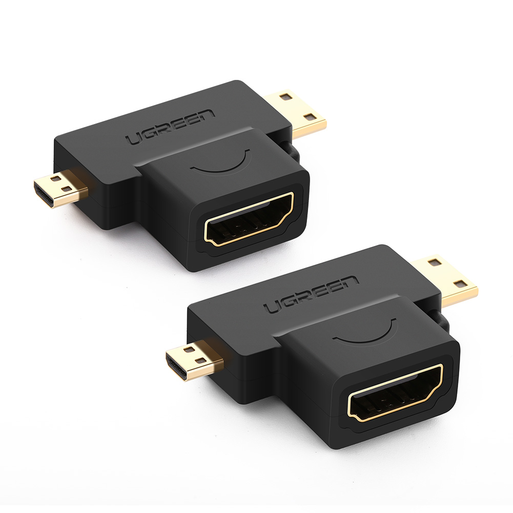 UGREEN Micro HDMI+Mini HDMI to HDMI Adapter | 20144 - Image 4