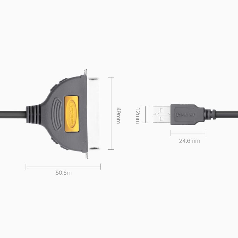 UGREEN USB 2.0 A to Female Parallel Printer Cable (CN36/IEEE1284) – PL2305 Chipset | 2 METER - Image 4