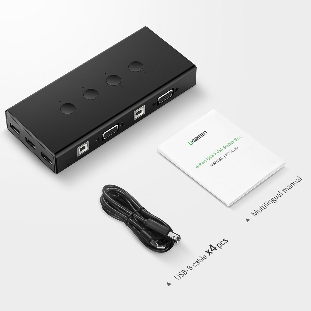 UGREEN KVM Switch with 4 Ports USB | 50280 - Image 4
