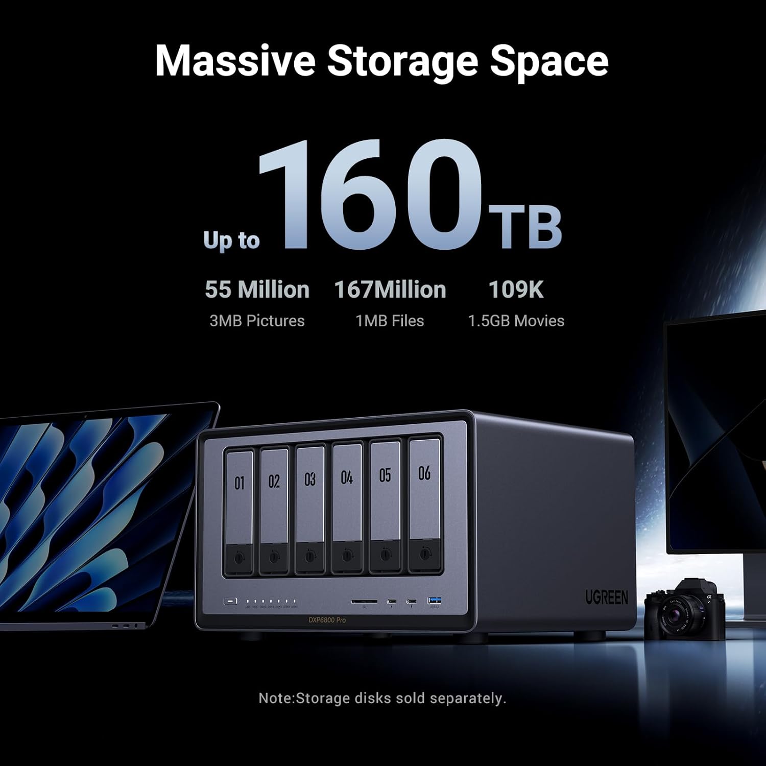 UGREEN NAS DXP6800 PRO – High-Performance 6-Bay NAS with Thunderbolt 4 - Image 5
