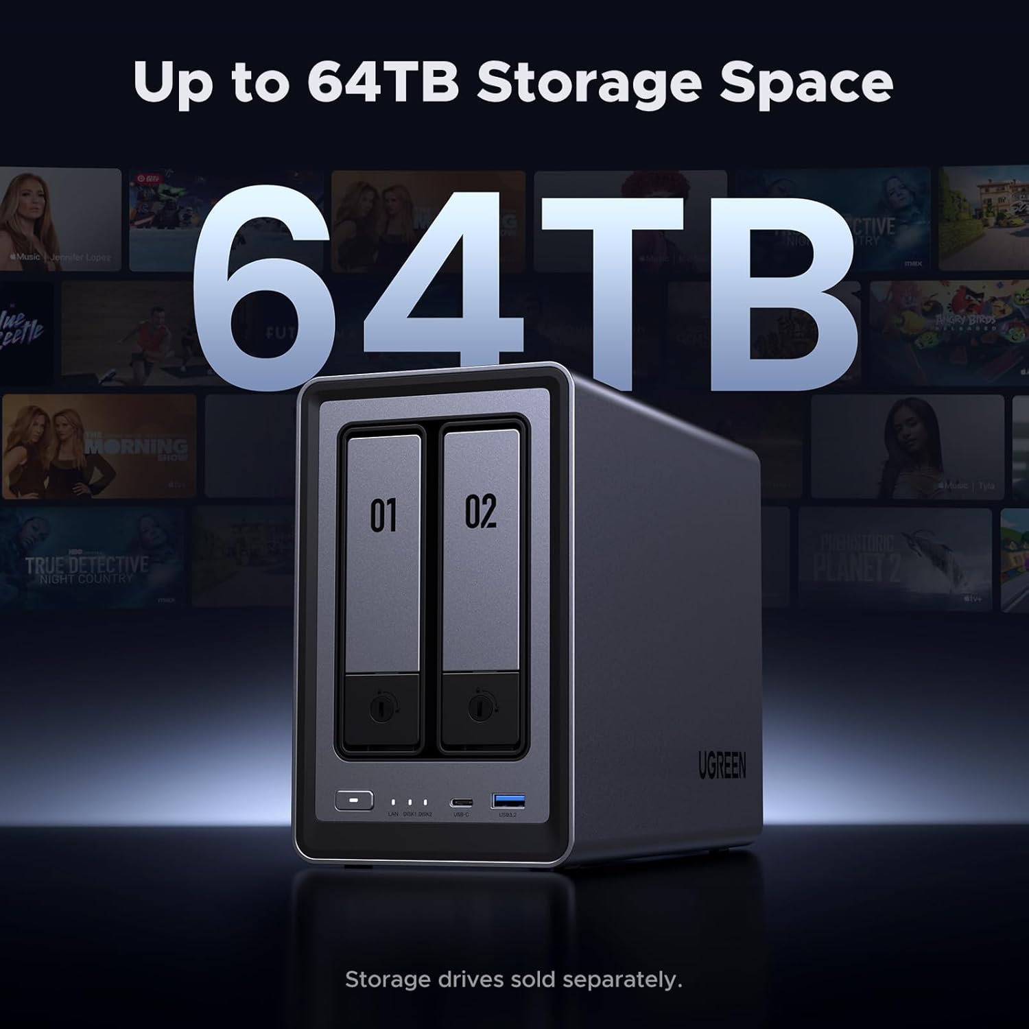 UGREEN NAS DXP2800 – Compact 2-Bay NAS with High-Speed Performance - Image 8