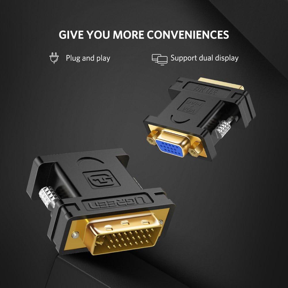 UGREEN DVI (24+5) Male to VGA Converter | 20122 - Image 3