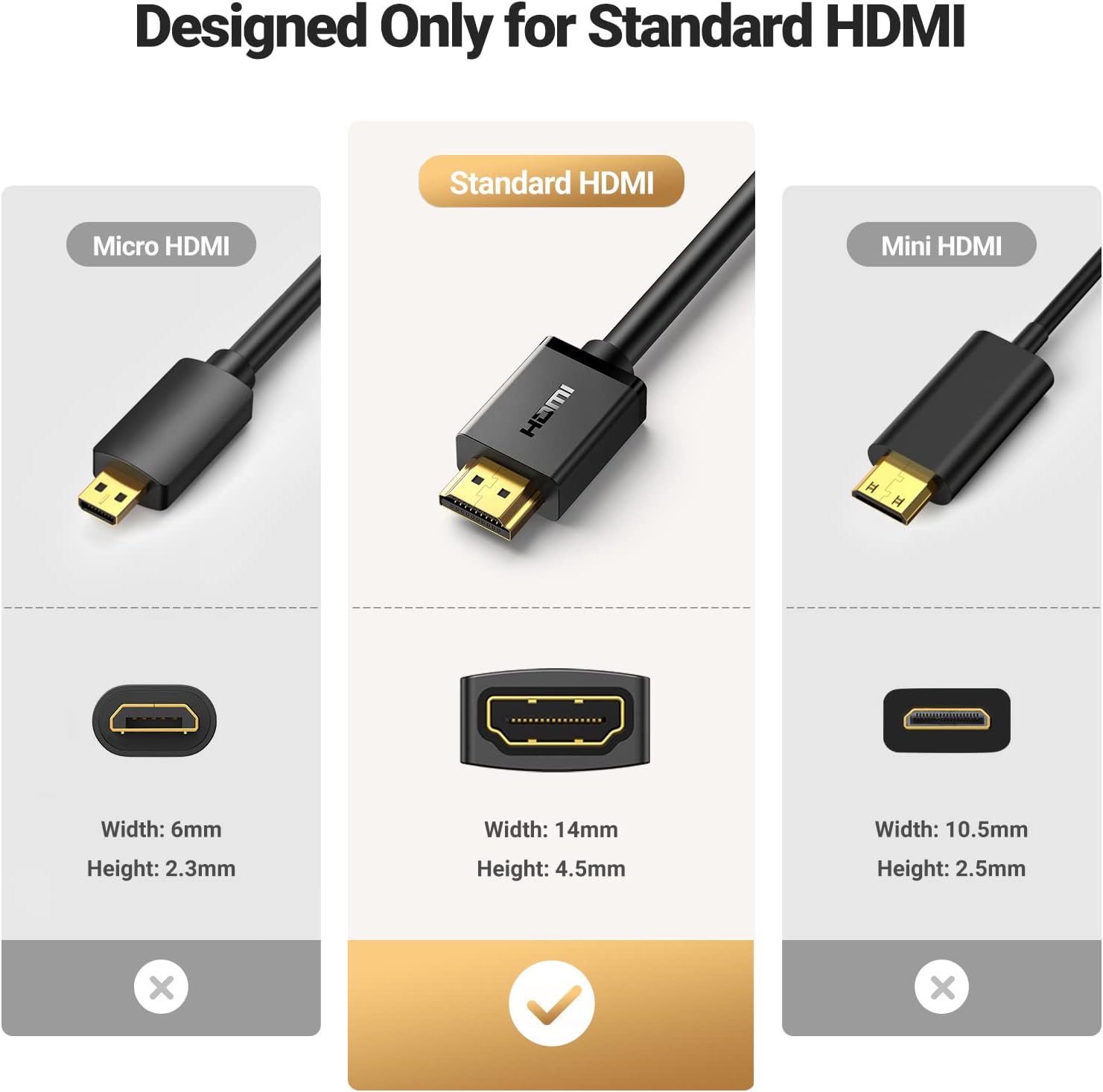 UGREEN HDMI Male to Female Extension Cable | 10141 - Image 2