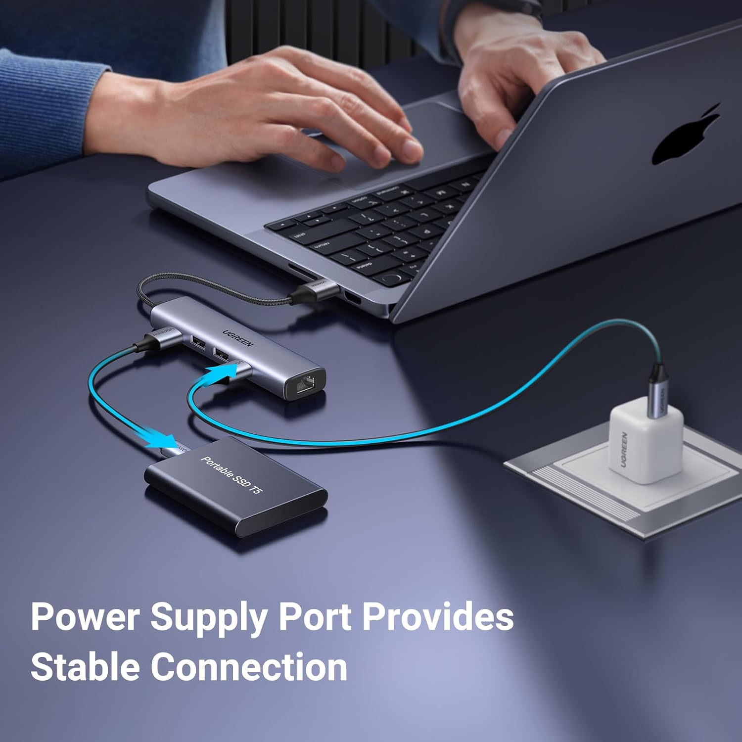 UGREEN USB 3.0 5-in-1 Hub – 60554 - Image 2