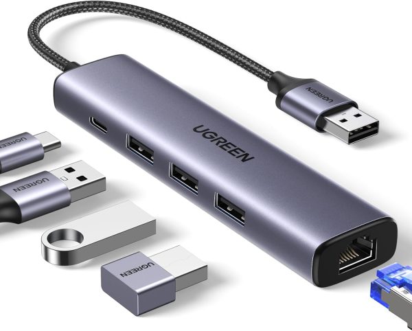 61LLpq4WIVL._AC_SL1500_ UGREEN USB 3.0 5-in-1 Hub – 60554