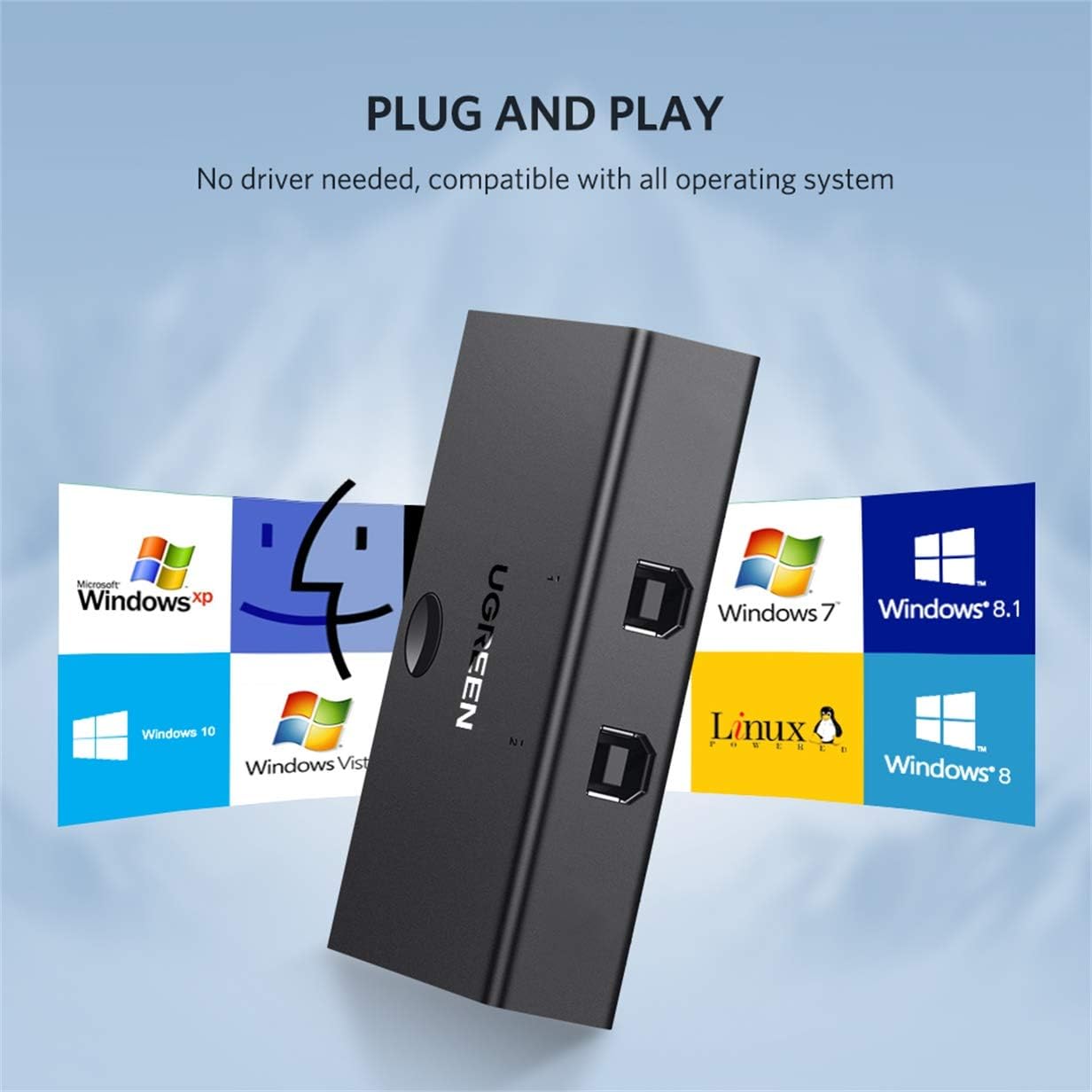 UGREEN USB 2.0 2x1 Sharing Switcher | 30345 - Image 6