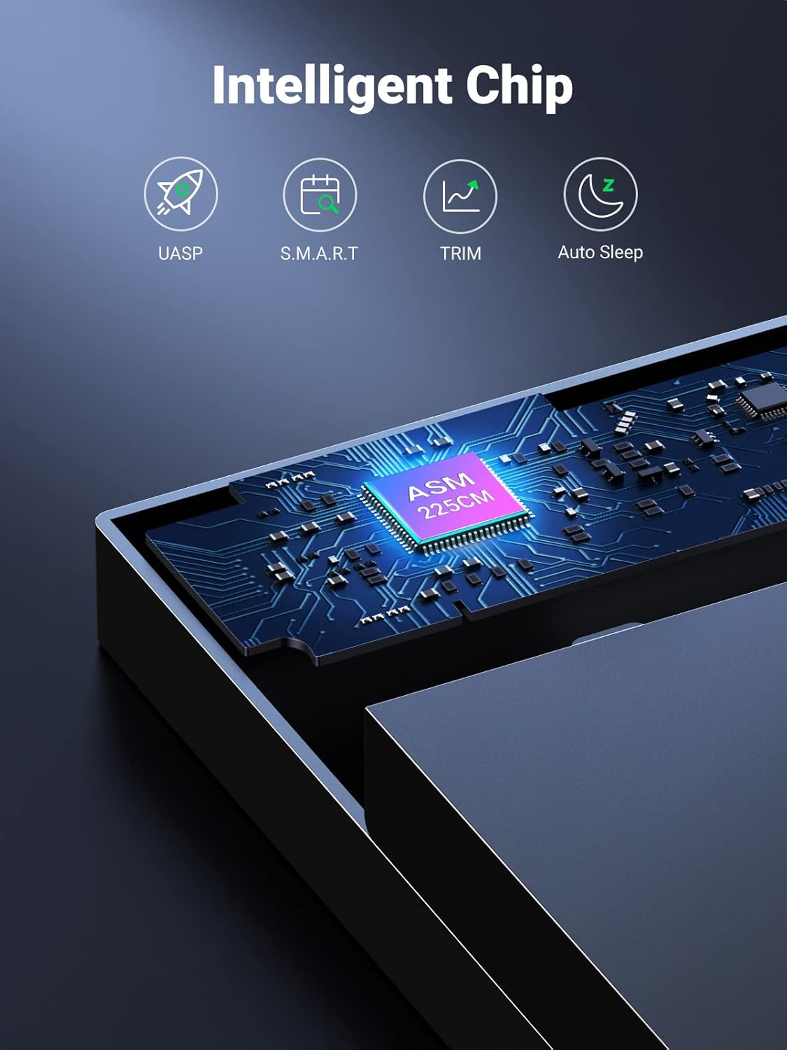 UGREEN USB 3.0 B to SATA Hard Drive Enclosure-3.5"/2.5" | 50423 - Image 8