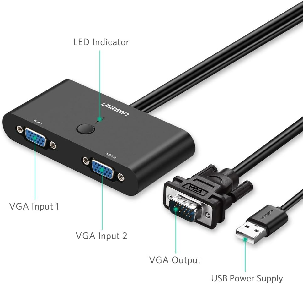 UGREEN VGA 2×1 Switch | 30711 - Image 7