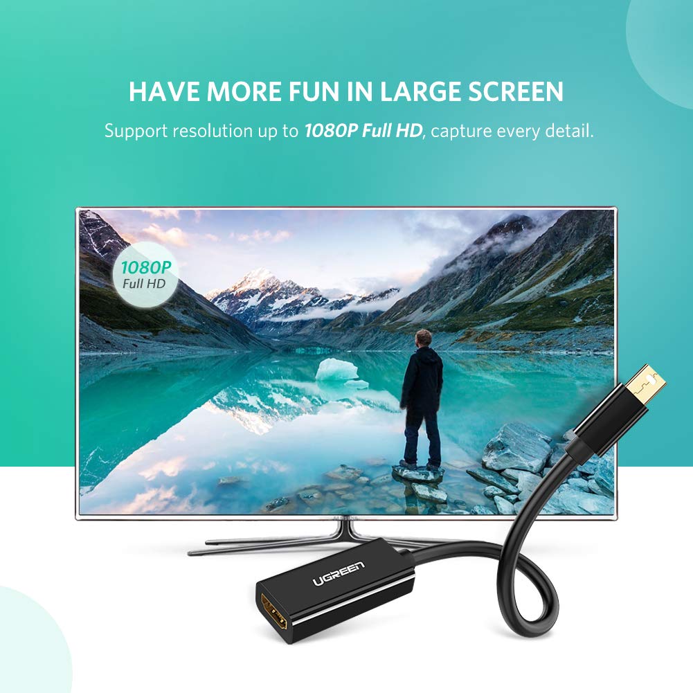 UGREEN Mini DP to HDMI Female Converter Cable-10461 - Image 2