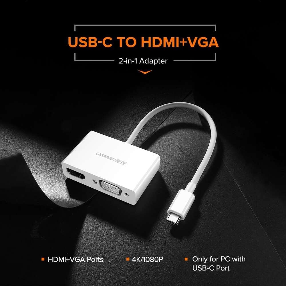 UGREEN Type C to HDMI+VGA Converter | 30843 - Image 4
