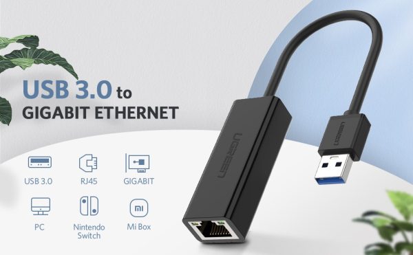 Ugreen USB to Gigabit LAN ( 10/100/1000) | 20256