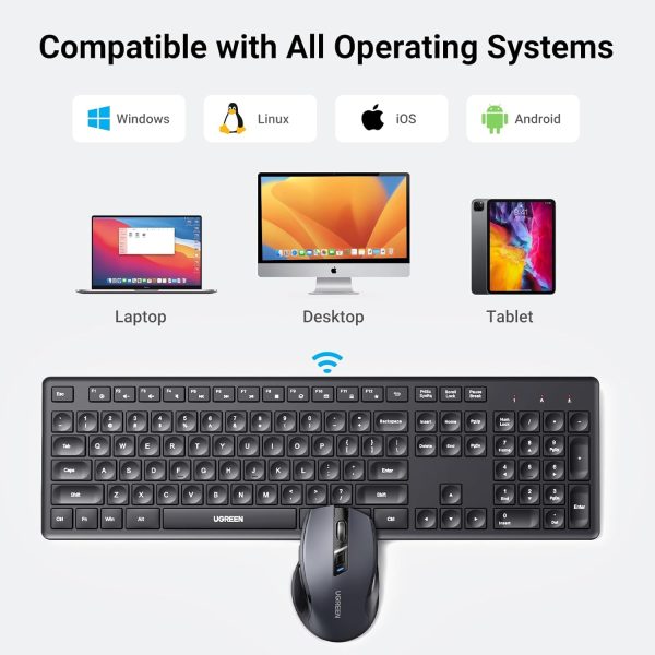 UGREEN Wireless 2.4G Keyboard Mouse Combo | MK006- 35740