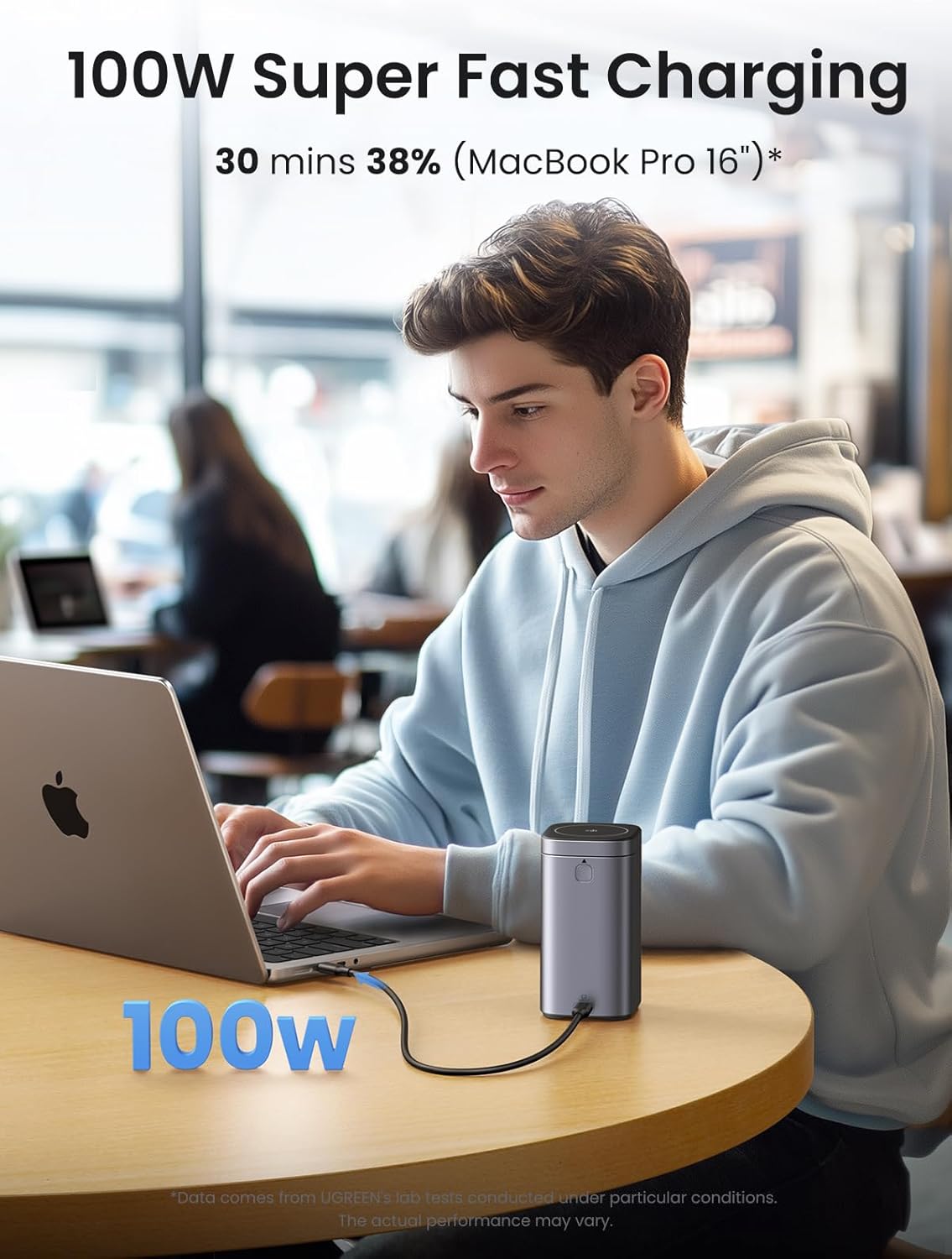 UGREEN 20000mAh -145W Power bank | Magnetic Wireless - 2C1A + 15W - Image 7