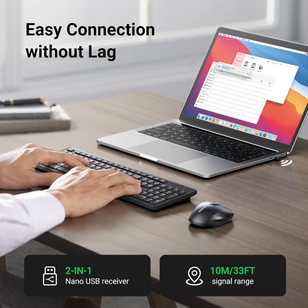 UGREEN Wireless 2.4G Keyboard Mouse Combo | MK006- 35740