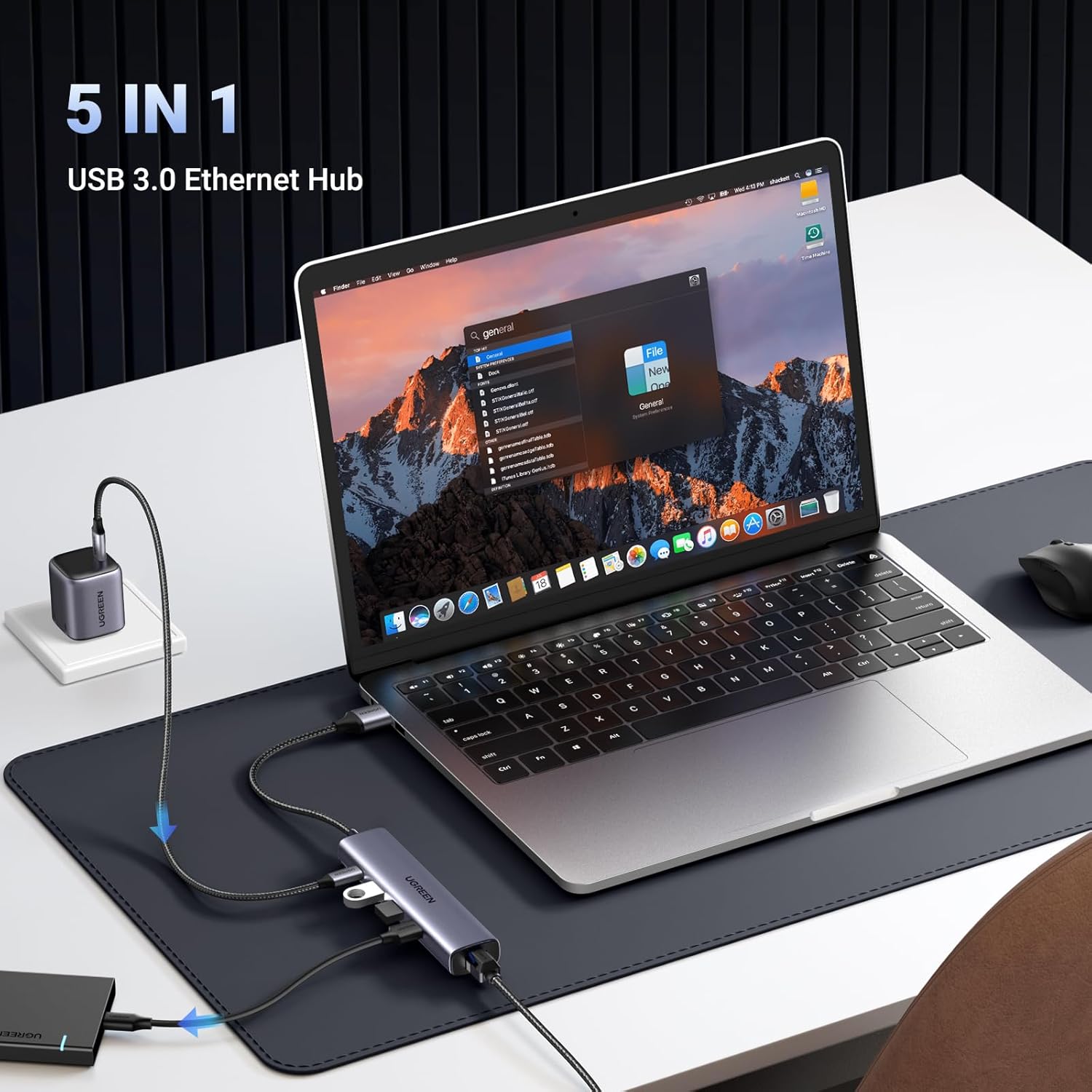 UGREEN USB 3.0 5-in-1 Hub – 60554 - Image 8