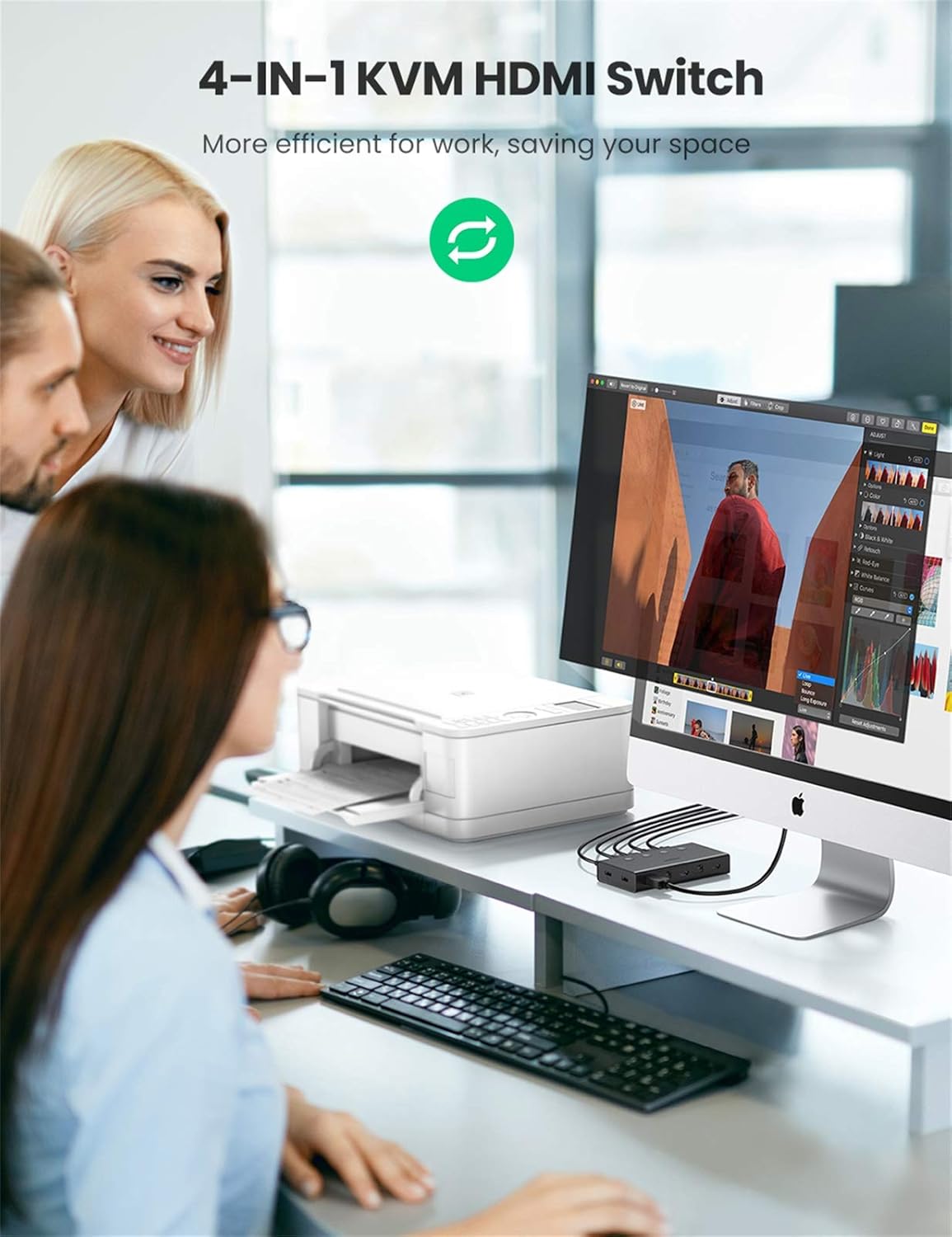 UGREEN HDMI 4×1 KVM Switcher | 70439 - Image 3