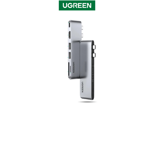 80856 UGREEN Dual USB-C 6 in 1 Hub for MacBook Pro/Air