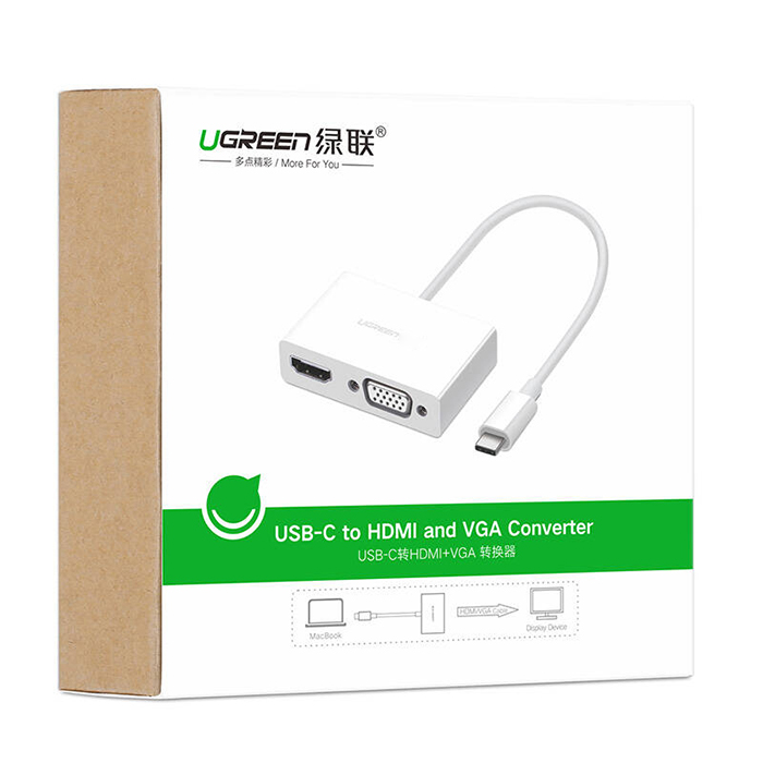UGREEN Type C to HDMI+VGA Converter | 30843 - Image 3