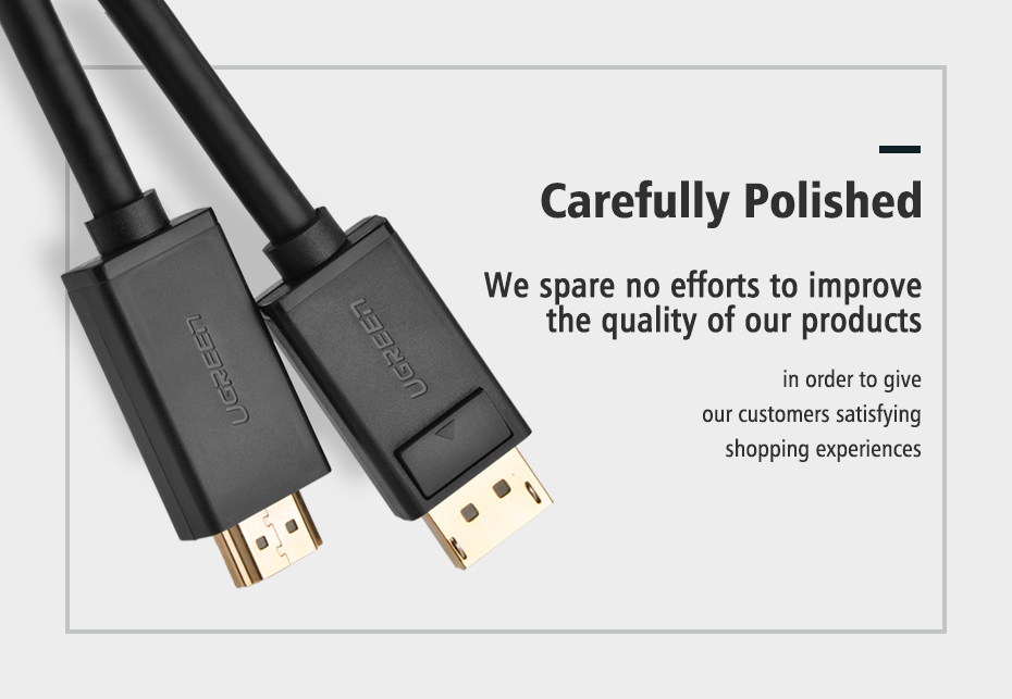 UGREEN DP Male to HDMI Male Cable- 3 Meter | 10203 - Image 5