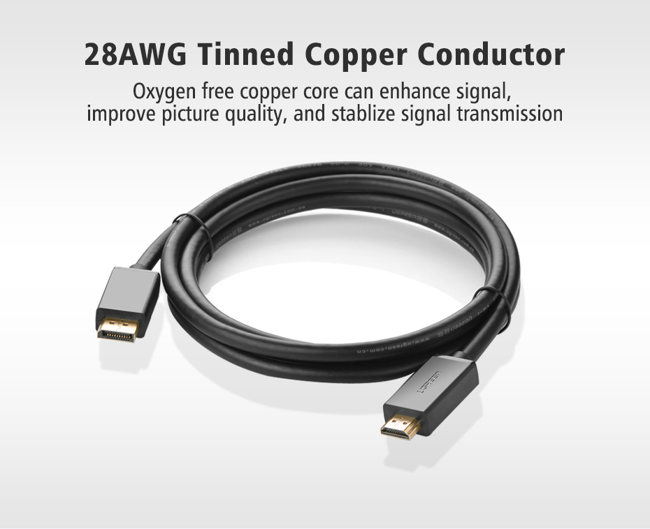 UGREEN DP Male to HDMI Male Cable- 3 Meter | 10203 - Image 11