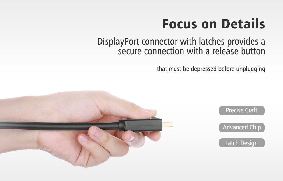 UGREEN DP Male to HDMI Male Cable- 3 Meter | 10203 - Image 7