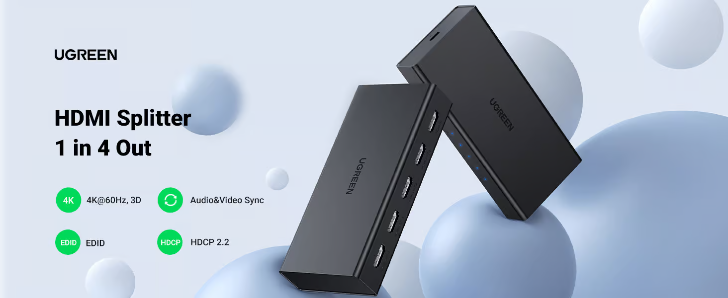 UGREEN HDMI Splitter 1 In 4 Out | 90514 - Image 3