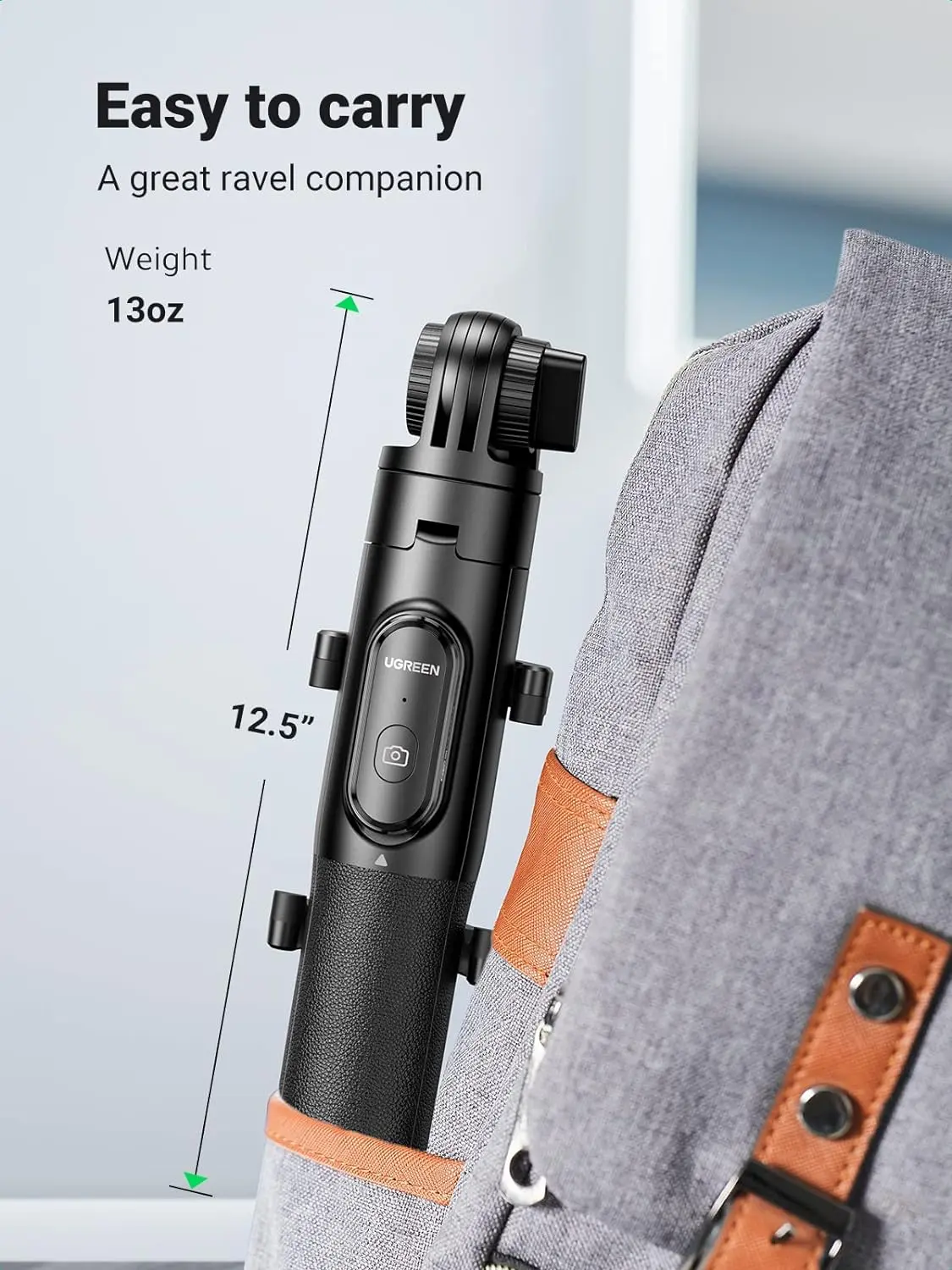 UGREEN Selfie Stick Tripod with Bluetooth Remote | 15062 - Image 3