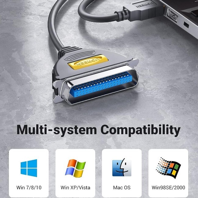 UGREEN USB 2.0 A to Female Parallel Printer Cable (CN36/IEEE1284) – PL2305 Chipset | 2 METER - Image 6