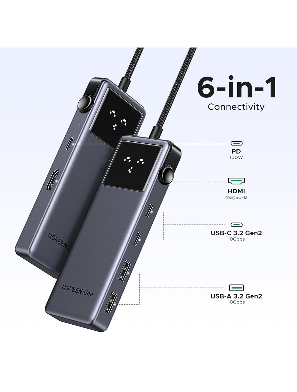 UGREEN 6 in 1 Uno USB-C Hub – 35998 | CM888 - Image 6