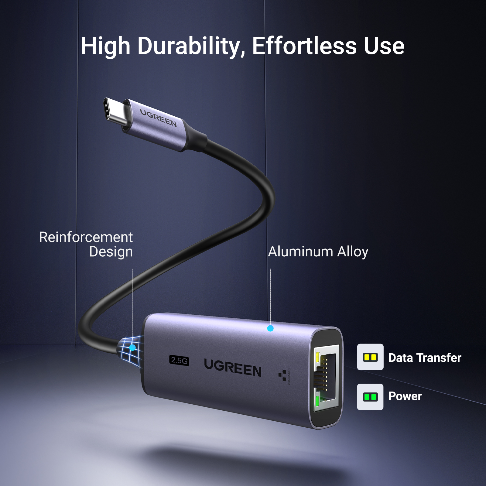 UGREEN USB-C 3.1 GEN1 to 2.5G Ethernet Adapter | 25052 - Image 8
