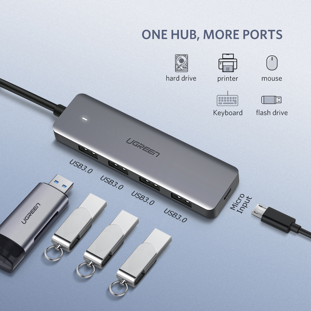 UGREEN 4-Port USB 3.0 Hub | 50985 - Image 5