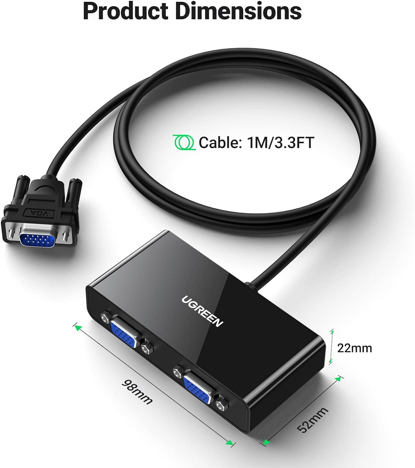 UGREEN VGA 1×2 Splitter | 20918 - Image 4