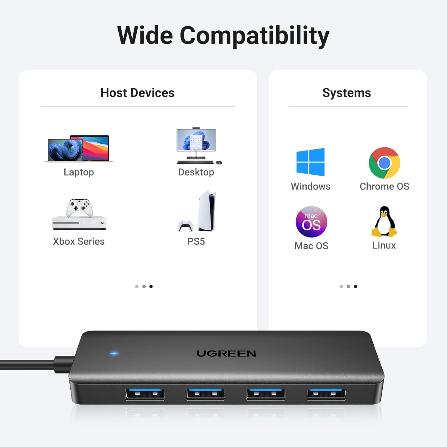UGREEN 4-Port USB 3.0 Hub | 25851 - Image 3