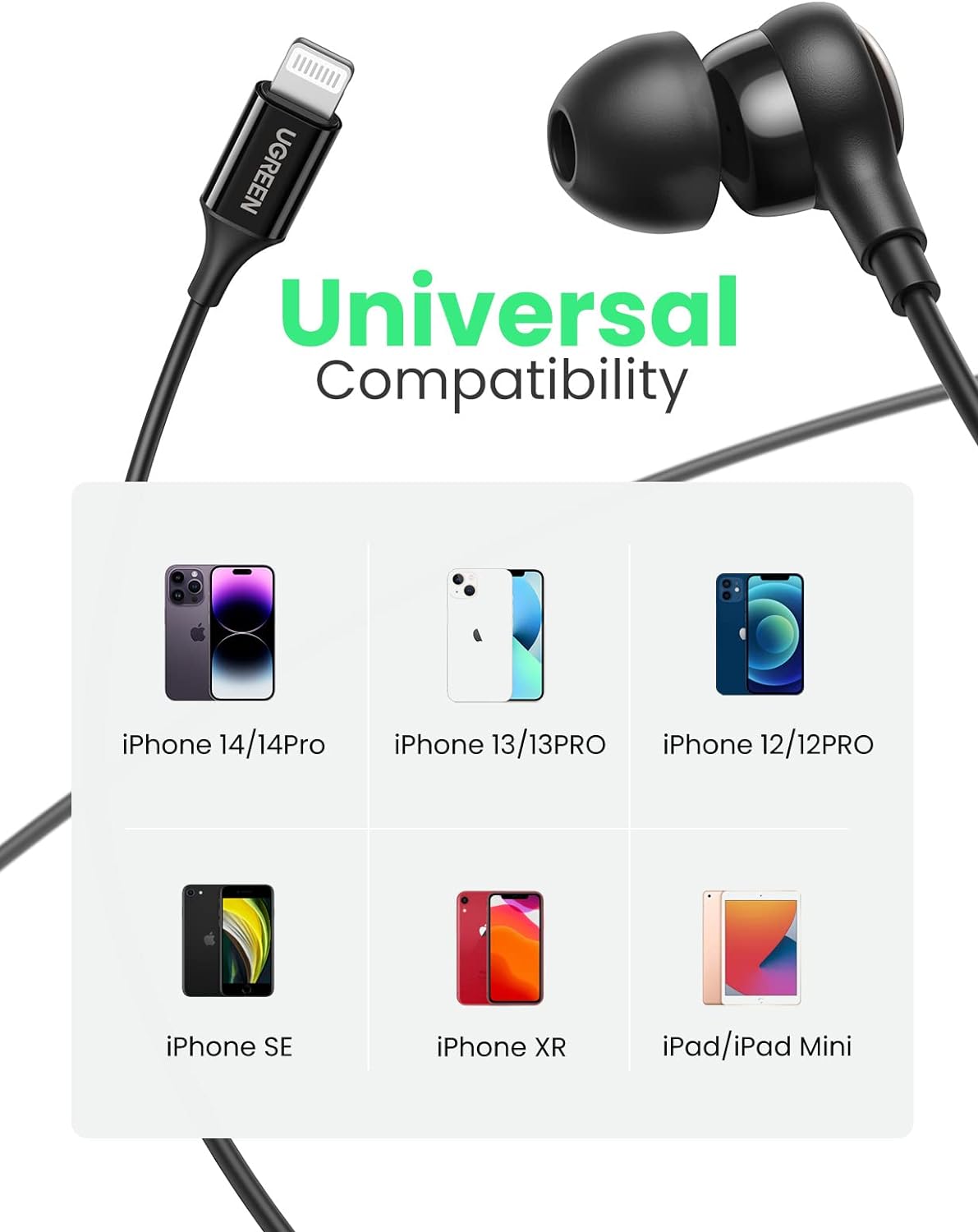 UGREEN Apple MFi Earphone | 80655 - Image 6