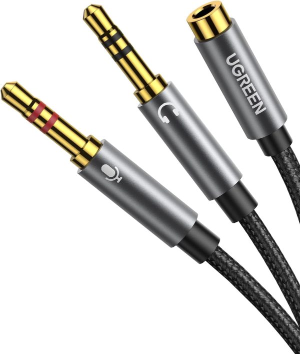 UGREEN 3.5mm Female to 2 Male Audio Cable