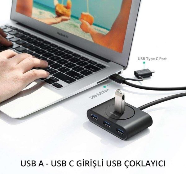 61keLBa0WUL._AC_SL1000_ UGREEN USB 3.0 Hub with Type-C Port | 40850