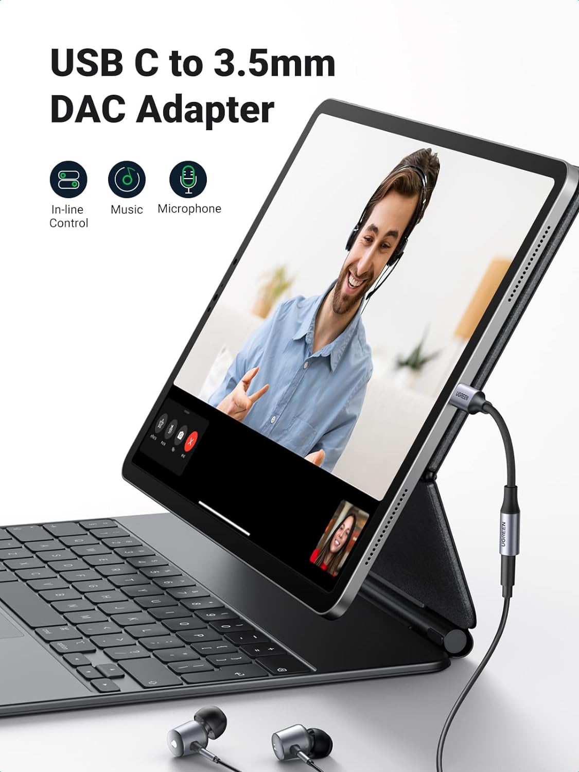 UGREEN USB-C to 3.5mm Dongle-80154 - Image 2