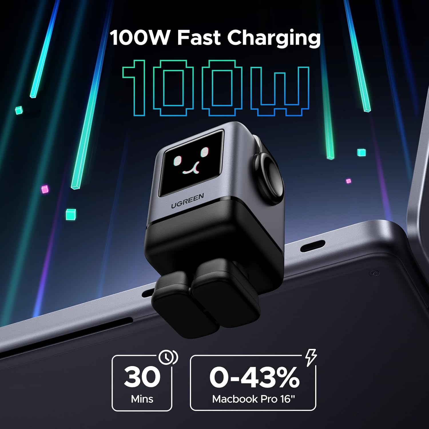 UGREEN Uno 100W Nexode Robot GaN Charger - Image 7