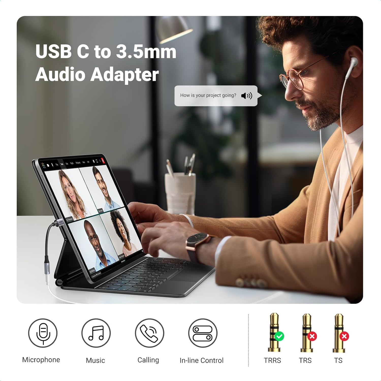 UGREEN USB-C to 3.5mm Dongle-80154 - Image 4