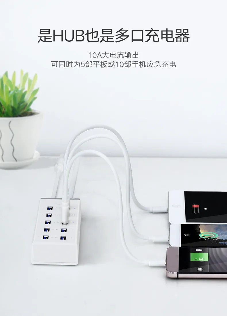 UGREEN USB 3.0 Charging Hub 10-Port | 20297 - Image 6
