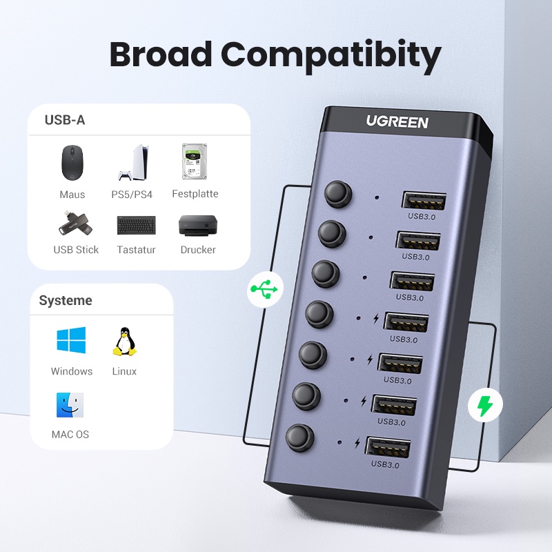UGREEN 7-Port USB 3.0 Hub | 90307 - Image 5