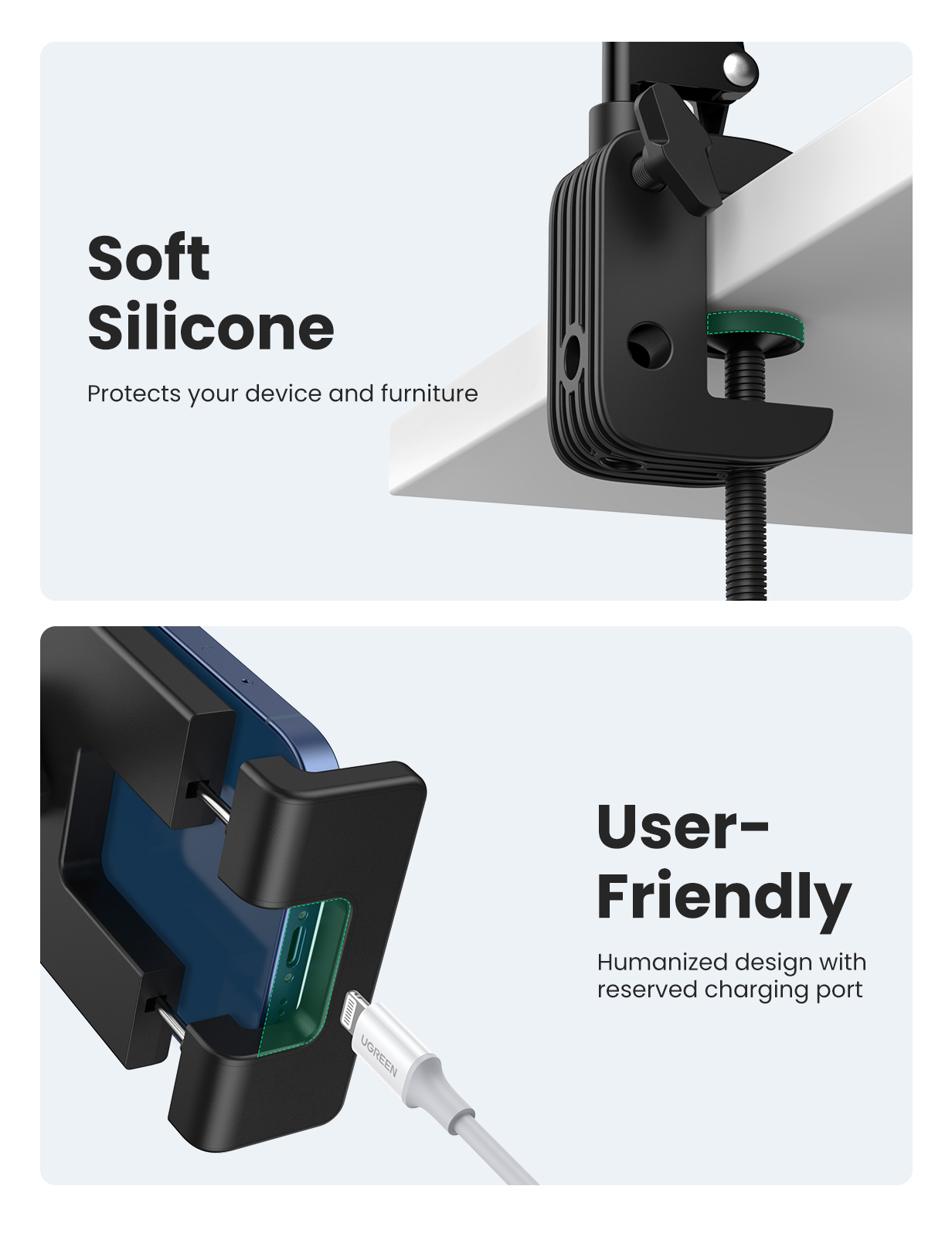 UGREEN Universal Holder with Folding Long Arm | 50394 - Image 7