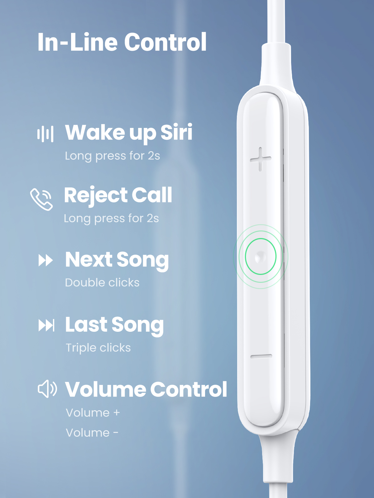 UGREEN 3.5mm Earphones-60692 - Image 6