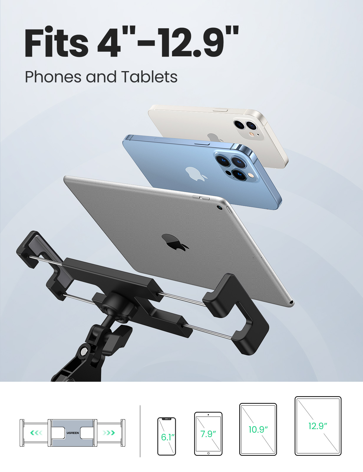 UGREEN Universal Holder with Folding Long Arm | 50394 - Image 3
