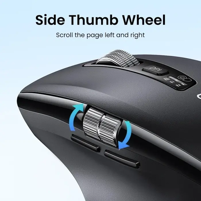 UGreen M751(45792) Dual Mode Wireless Mouse – 2.4GHz & Bluetooth Connectivity - Image 5